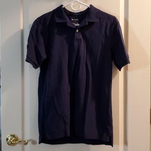 Merona Navy Polo Collar Mens Short Sleeve Shirt